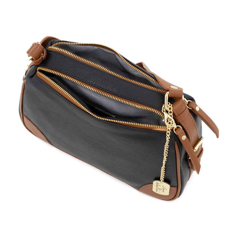 Andreina- WB113998-BLACK-CUOIO (124) – Anna Morellini